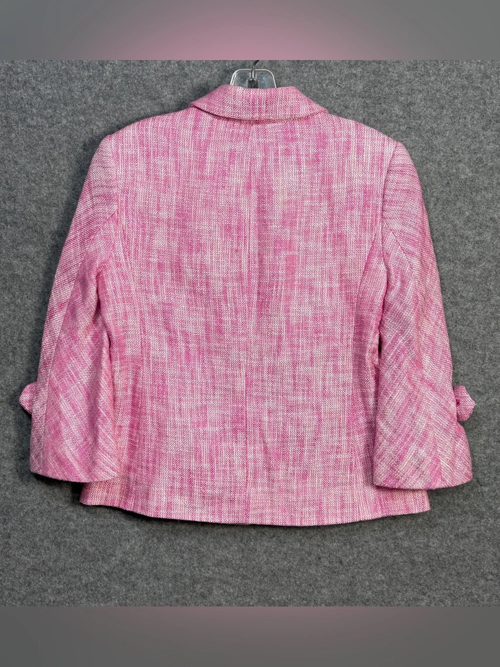 J. Crew Waverly SZ 4 Pink White Retro Blazer Barbiecore Coquette Preppy Y2K